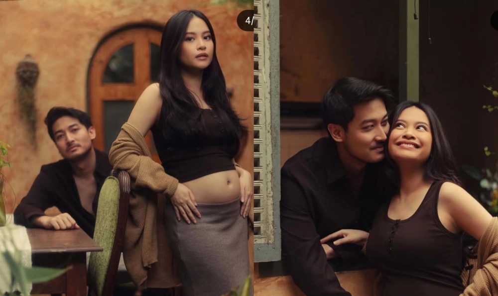 Hanggini Purinda hamil. [Instagram]