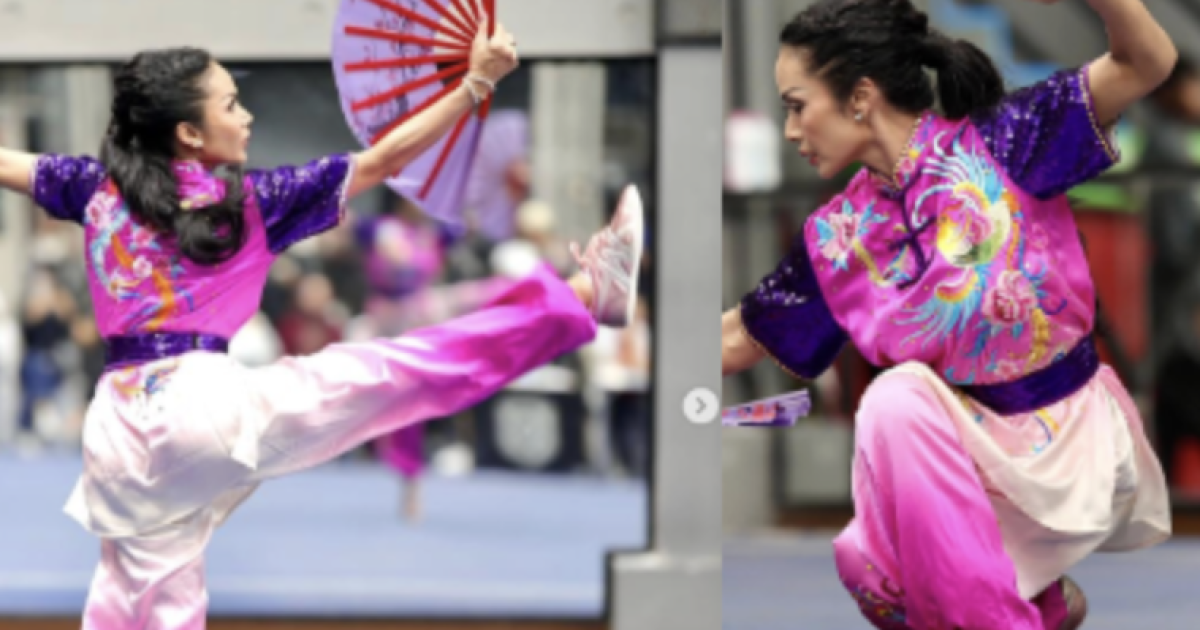Keren! Gerakan Wushu Krisdayanti saat Gladi Bersih Jelang Tanding di China