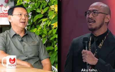 Ahok Blak-blakan Dukung Pandji Pragiwaksono 'Kalau Dia Kena, Gua Bahaya!'