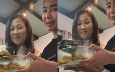 Momen Manis Amanda Manopo Masak Nasi Goreng Bareng Mama Mertua, Bikin Gemas!