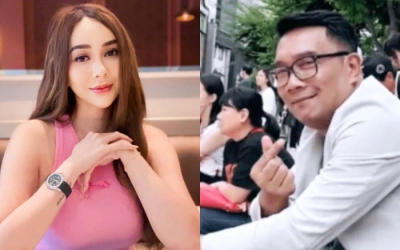 Keceplosan? Asisten Aura Kasih Sebut Sang Artis Pernah Jalan Beberapa Kali dengan Ridwan Kamil