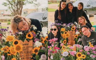 Awkarin Ziarah ke Makam Lula Lahfah Usai dari Melbourne: Maaf Gue Baru Dateng Lula