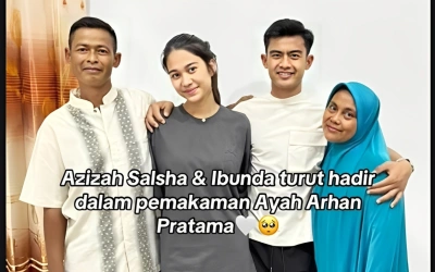 Ayah Pratama Arhan Meninggal Dunia, Azizah Salsha Menangis di Pelukan Mantan Mertua