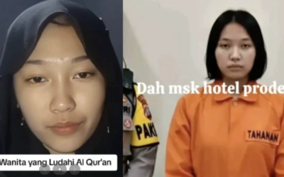 Link Wanita Ludahi Al Quran Viral Lagi, Sudah Ditangkap?