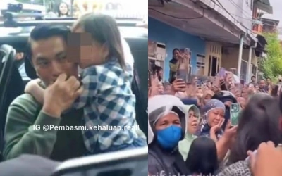 Detik-Detik Bilqis Kembali di Pelukan Orang Tuanya di Makassar, Netizen Terenyuh!