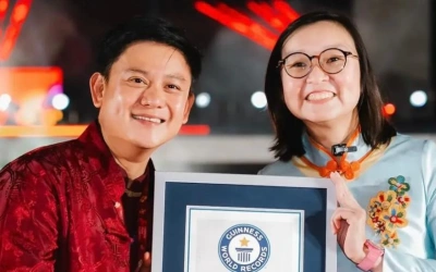 Spektakuler! Bobon Santoso Raih Guinness World Record di Festival Imlek Jakarta