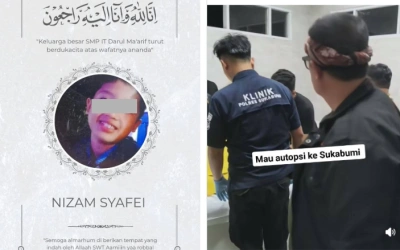 Detik-detik Kematian Santri di Sukabumi yang Diduga Jadi korban Penganiayaan Ibu Tiri