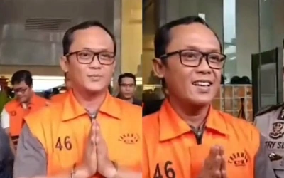 Jadi Tersangka, Bupati Lampung Tengah Ardito Wijaya Malah Goda Jurnalis Saat Digiring KPK!