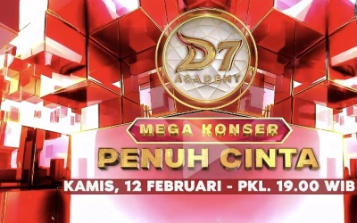 Acara Indosiar Rabu 11 Februari 2026, DA7 Hadirkan Bunga-bunga Asmara dalam Konser Penuh Cinta
