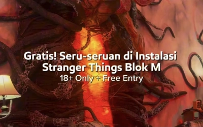 Instalasi Stranger Things Blok M Buka sampai 30 November 2025, Ini Web untuk Daftar Online