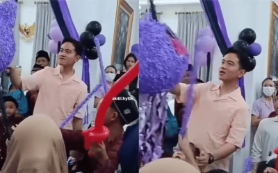 Wapres Gibran Gebukin Pinata Kuromi: Pak Prabowo, Gini Amat Wakilnya!