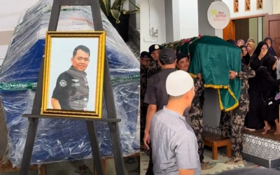 Isak Tangis Istri Hariadi Sambut Kepulangan Jenazah Korban Kecelakaan Pesawat ATR 42-500 di Bulusauraung