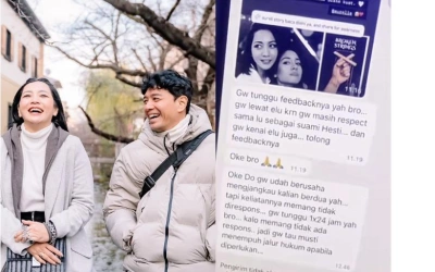 Ini Isi Chat Ancaman Diduga Pelaku Bobby Broken Strings ke Hesti Purwadinata dan Suami