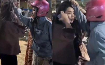 Detik-detik Istri Sah di Kendari Gerebek Suami di Mobil Fortuner, Pelakor Habis Dijambaki!