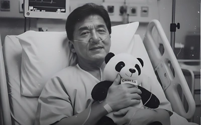 Ramai Kabar Jackie Chan Meninggal, Foto Terbaring di RS Peluk Boneka Panda