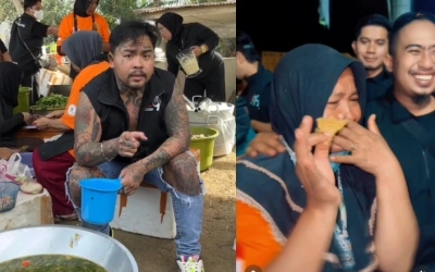 King Abdi Masak 6000 Porsi untuk Korban Bencana, Tangis Korban Banjir di Aceh Tamiang Pecah