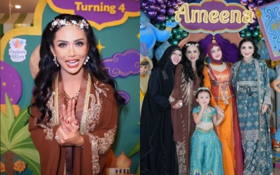 Potret Cantik Krisdayanti saat Hadir di Ultah Ameena, Pakai Mahkota ala Princess!