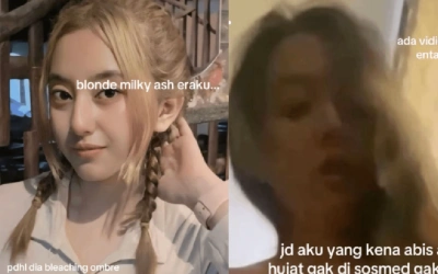 Link Leona Kanza Video Syur Viral, Sang TikToker Buktikan Warna Rambut Beda