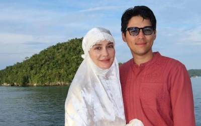 Lebaran Unik Luna Maya di Raja Ampat, Salat Id di Tengah Laut Bareng Maxime Bouttier