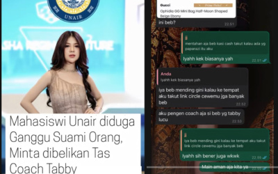 Viral Mahasiswi UNAIR Diduga Ganggu Rumah Tangga Orang Demi Tas Mewah!