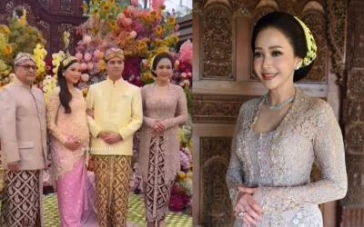 Tampil Stunning, Intip 2 Gaya Glamor Maia Estianty di 7 Bulanan Alyssa Daguise