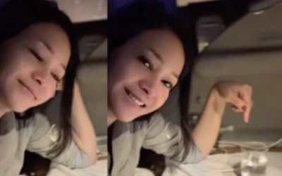 Pesawat Maia Estianty Alami Turbulensi Parah, Bunda Al El Dul Malah Lakukan Ini!