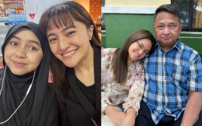 Ayah Marshanda Meninggal Dunia, sang Artis Ajak Sienna Ziarah Kubur