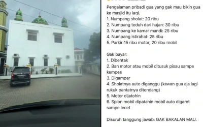 Viral Pengurus Masjid Rayyan Mujahid Pringsewu Galak, Jemaah Dipaksa Bayar Sebelum Salat!