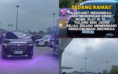 Heboh Mobil RI 19 Dikawal Patwal, Sosok di Dalamnya Jadi Sorotan