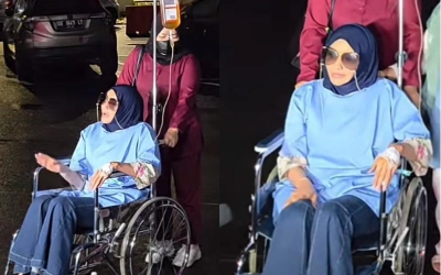 Doktif Tetap Hadiri Pemeriksaan sebagai Tersangka dengan Tangan Diinfus dan Kursi Roda