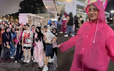 Intip Gaya Nagita Slavina Saat Nonton BLACKPINK, Jas Hujannya Curi Perhatian! Berapa Harganya?