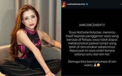 Nathalie Holscher Gagal Nge-DJ di Palopo, Belum Ada Izin Polisi
