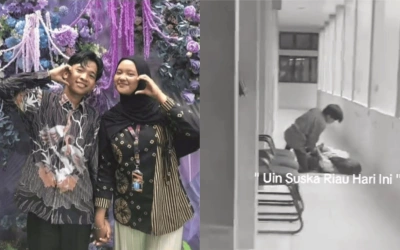 Jejak Digital Terbongkar! Foto Mesra Pelaku dan Korban Pembacokan UIN Riau Viral