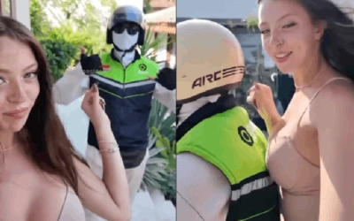 Heboh Ojol Bali Viral Video, Aksi Dewasa Bule dengan Driver Ojol