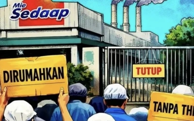 Diduga Tidak Mau Bayar THR, Ratusan Buruh Pabrik Mie Sedap Gresik Dirumahkan