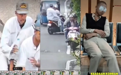 Terekam CCTV Tiga Pelajar Siram Air Keras ke Siswa Pelayaran di Jakarta, Aksinya Bikin Geram!