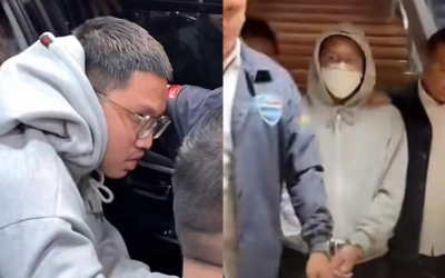 Penampilan Resbob Saat Diringkus Polisi, Muka Panik Saat Dikerubungi Wartawan