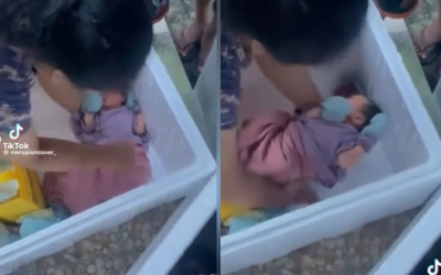 Geger! Video Penemuan Bayi Cantik dalam Box di Sleman, Begini Kondisinya