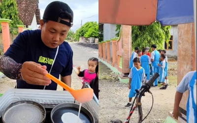 Kisah Inspiratif, Penjual Leker di Grobogan Bantu Pedagang Lansia dengan Cara Ini