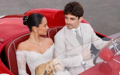 Pebalap Formula 1 Charles Leclerc Resmi Menikah dengan Alexandra Saint Mleux di Monaco