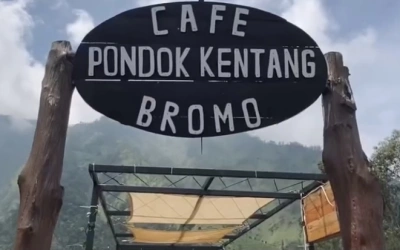 Pondok Kentang Bromo, Kafe Estetik dengan Panorama Alam Syahdu di Lereng Gunung Bromo