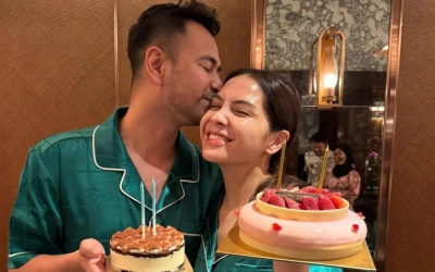 Pakai Piyama Serasi, Intip Potret Ulang Tahun Raffi Ahmad dan Nagita Slavina di Momen Imlek