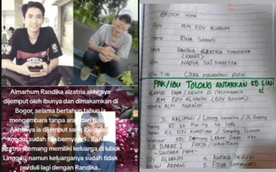Wasiat Randika Asal Palembang yang Meninggal di Teras Rumah Orang Diduga Kelaparan