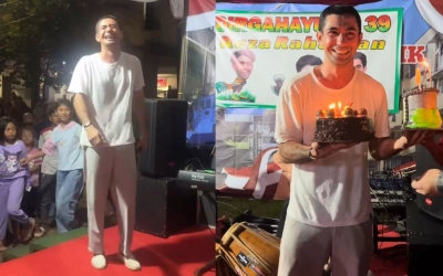 Ulang Tahun Reza Rahadian ke-39 Dirayakan Meriah Bak Pesta Rakyat