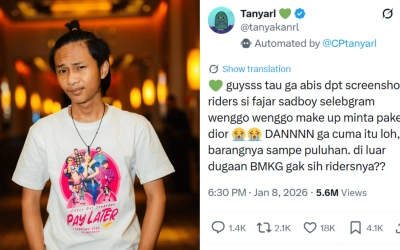 Minta Alphard hingga Anggur Muscat, Riders Fajar Sadboy Bikin Melongo