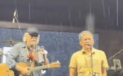 Momen Rocky Gerung Ganti Lirik Lagu Sore Tugu Pancoran: Anak Sekecil itu Disuruh Jadi Wapres