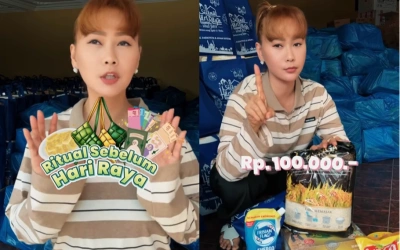 Tradisi Jelang Lebaran Inul Daratista, Bagi 1.500 Paket Sembako dan Uang THR ke Tetangga