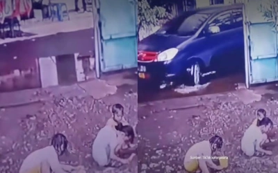 Video Detik-detik Mobil Lindas Dua Anak di Cipinang Besar Selatan, Begini Kronologinya!