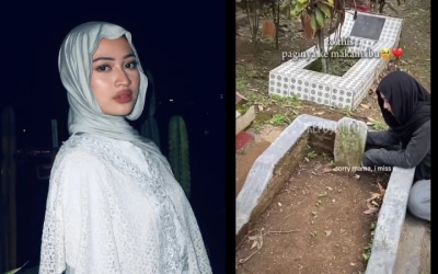 Noya Naira Klarifikasi Soal Dugaan Isap Whipping, Sang Selebgram Langsung Kunjungi Makam Ibu