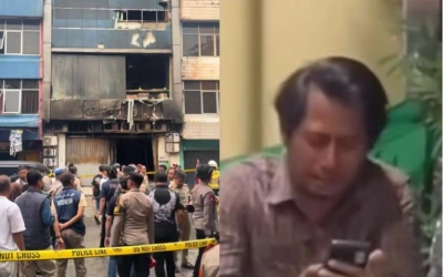 Ibu Hamil 7 Bulan Tewas di Kebakaran Terra Drone, Suami Syok hingga Menangis!